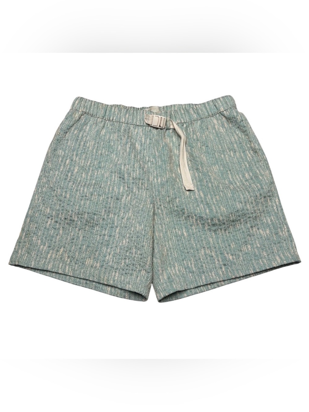 Kith Men’s Glaze Green Slub Boucle Mason Quiet Luxury Streetwear Shorts- Medium